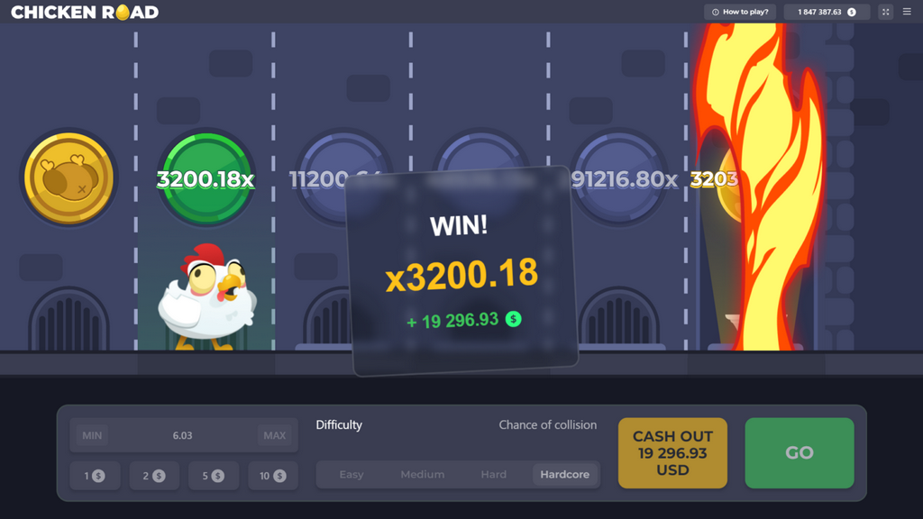 Jeu Chicken Road Inde - Jouez et gagnez de l'argent réel avec Chicken Road
